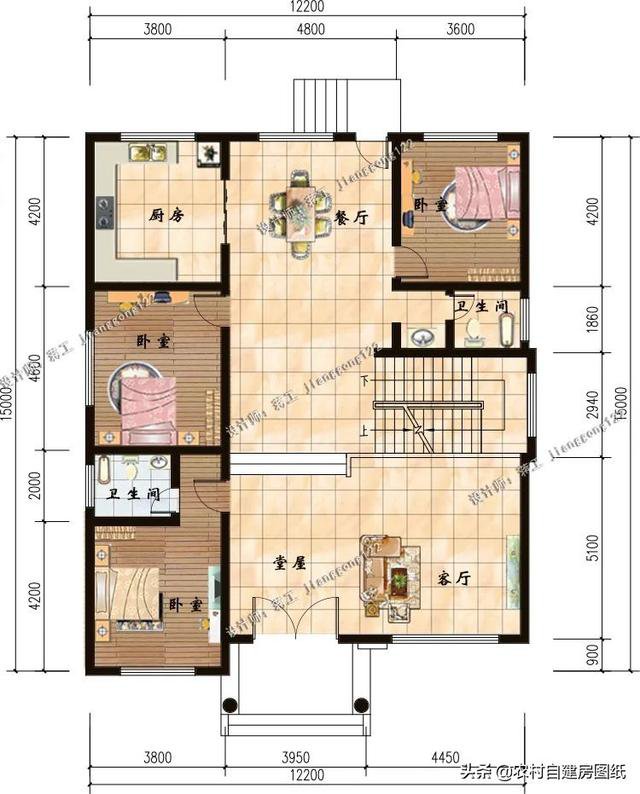 5款四层农村别墅，兄弟多一家一层，还能建的地区举手