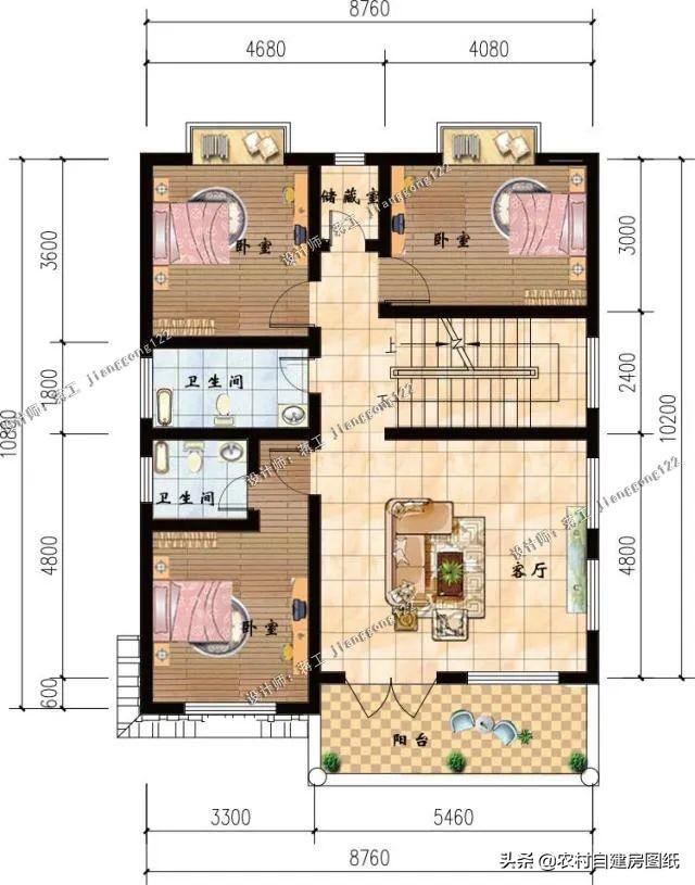 5款四层农村别墅，兄弟多一家一层，还能建的地区举手
