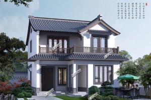 3栋最美中式别墅设计效果图，20万左右就能建一栋。