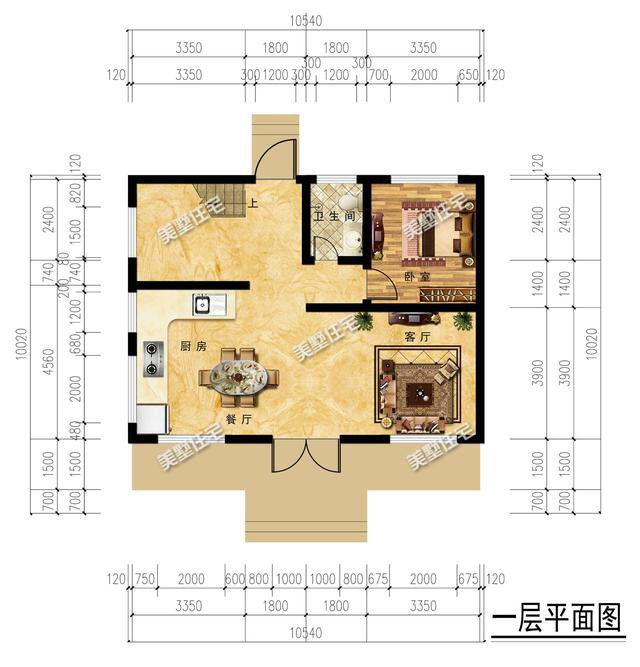 占地105平的中式别墅,5室5卫+露台,30万建成全村都夸好
