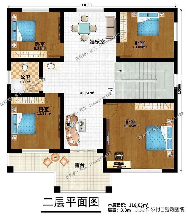 4款中式二层农村别墅,第3款适合建在风景区,值得三代传承