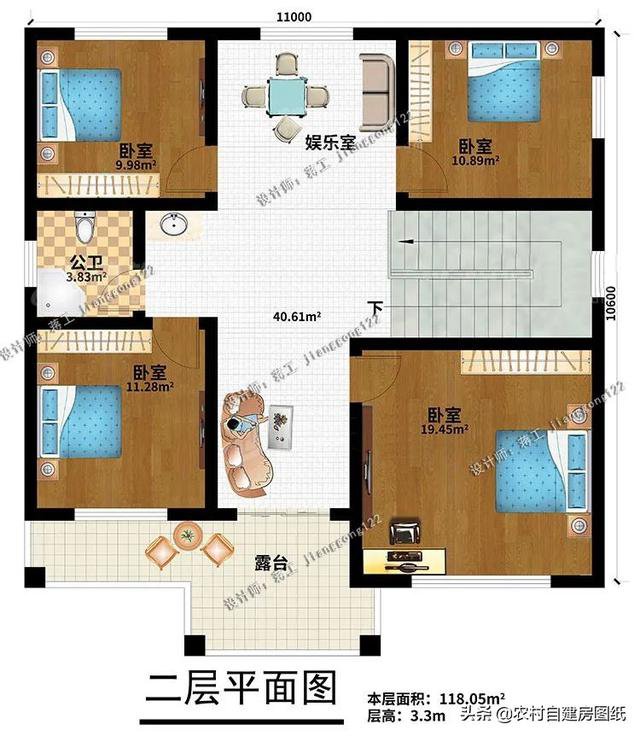 4款中式二层农村别墅，第3款适合建在风景区，值得三代传承