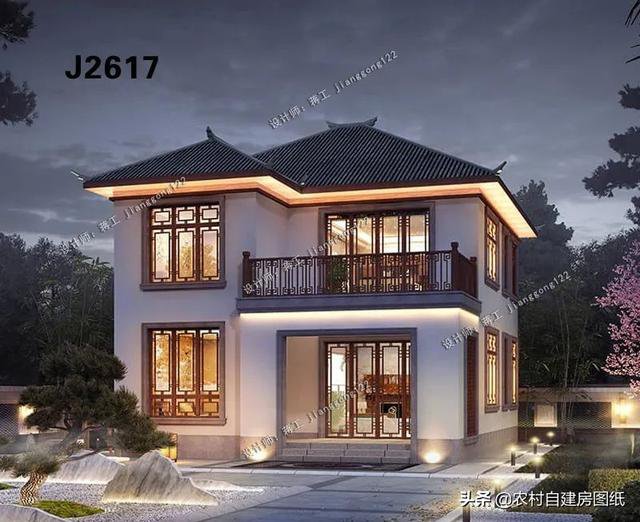 4款中式二层农村别墅,第3款适合建在风景区,值得三代传承
