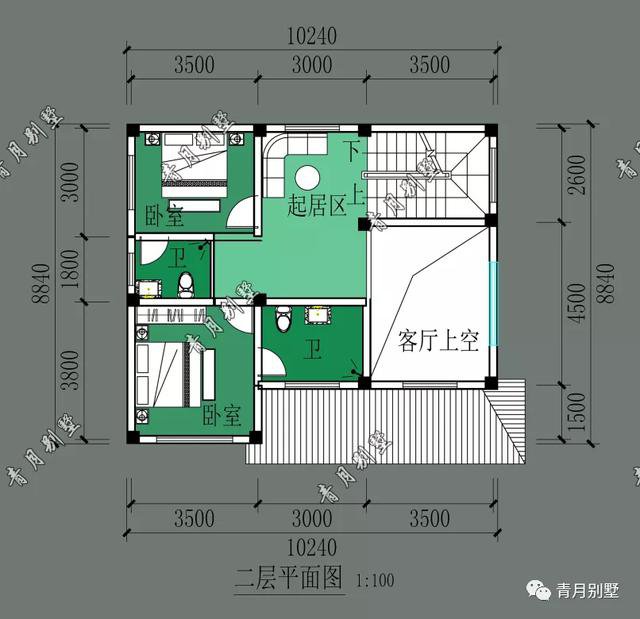 10×8.84米三层乡村小别墅，小面宽小进深一样建漂亮房子