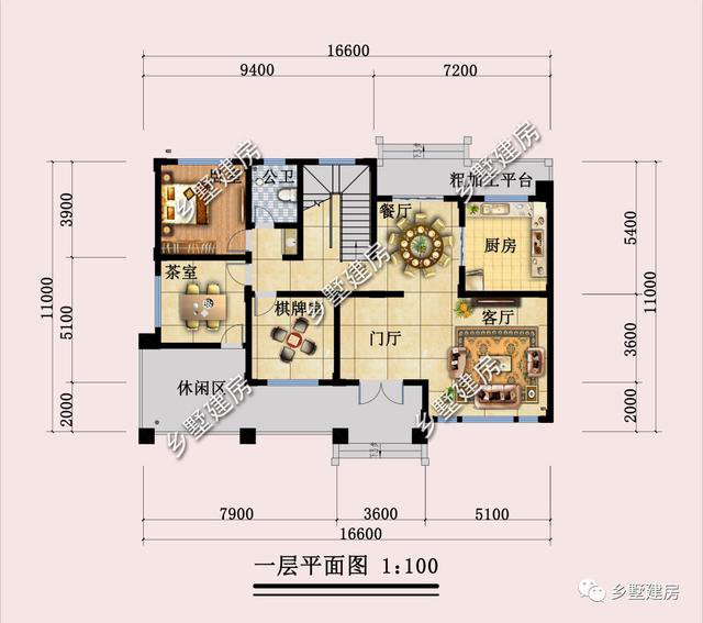 高大上的欧式二层别墅，配棋牌室、茶室，村里人看了都羡慕不已