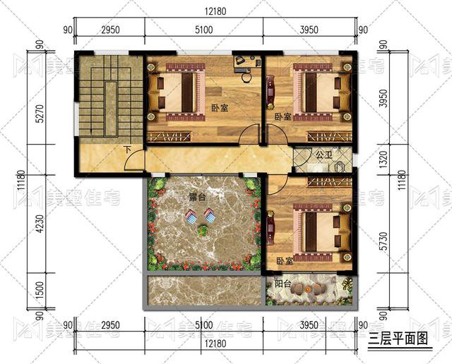 90后开始盖别墅了，占地110平带大露台，城里姑娘看了都心动