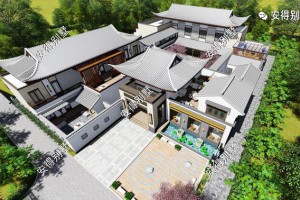 10款中式四合院别墅案例，建一栋就成为人生赢家。