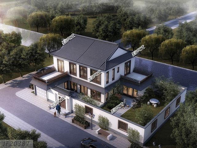 江苏刘先生,花200万建四合院别墅,庭院实景图美呆了