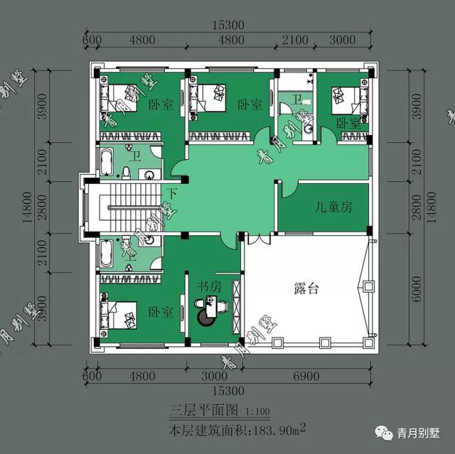 15.3×14.8米三层法式小别墅，优雅浪漫，给生活增添色彩