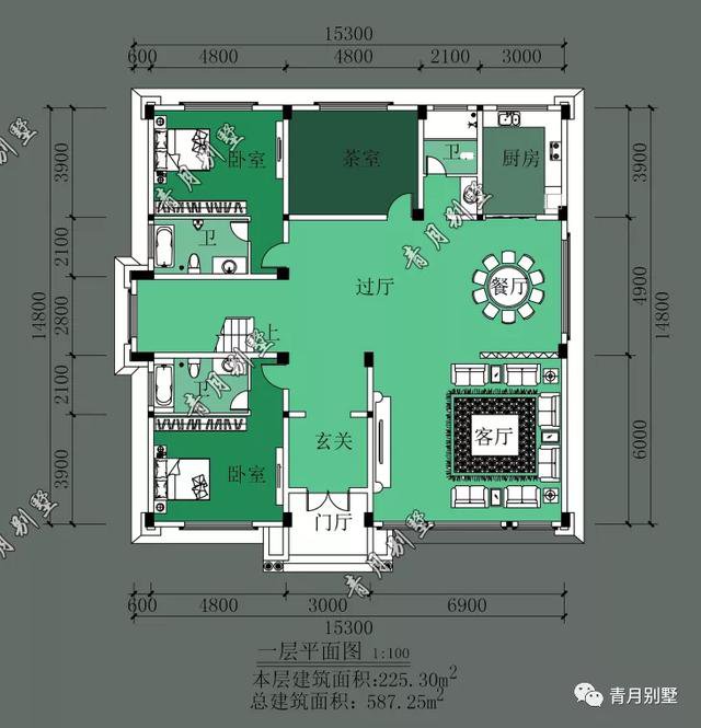 15.3×14.8米三层法式小别墅，优雅浪漫，给生活增添色彩