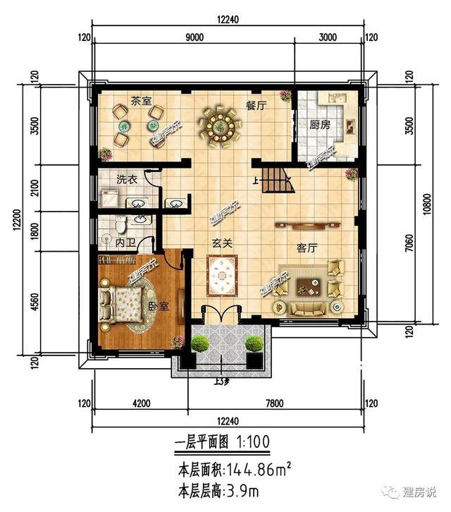 带花园的欧式别墅，农村建房热门款，看完赶紧安排