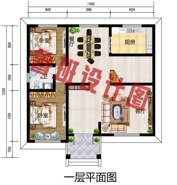 农村20万元二层小楼设计图，新中式风格