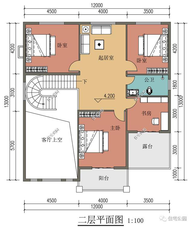 回农村老家盖这栋欧式别墅，一整面墙都做落地窗，布局完美大气