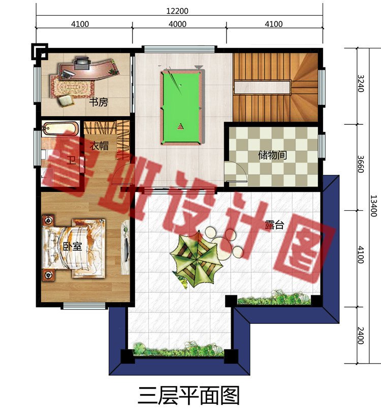 2020三层农村新款别墅设计图，建一个自己心中美好的家。