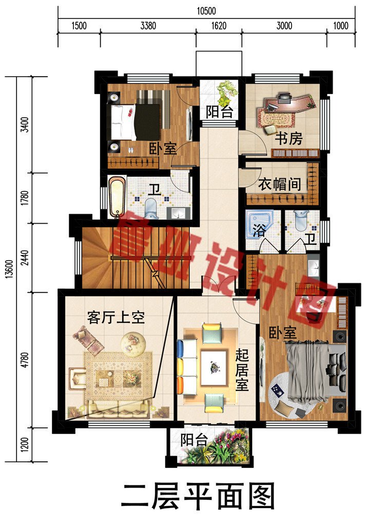 经典新中式风格农村三层复式楼别墅设计图，含外观图片