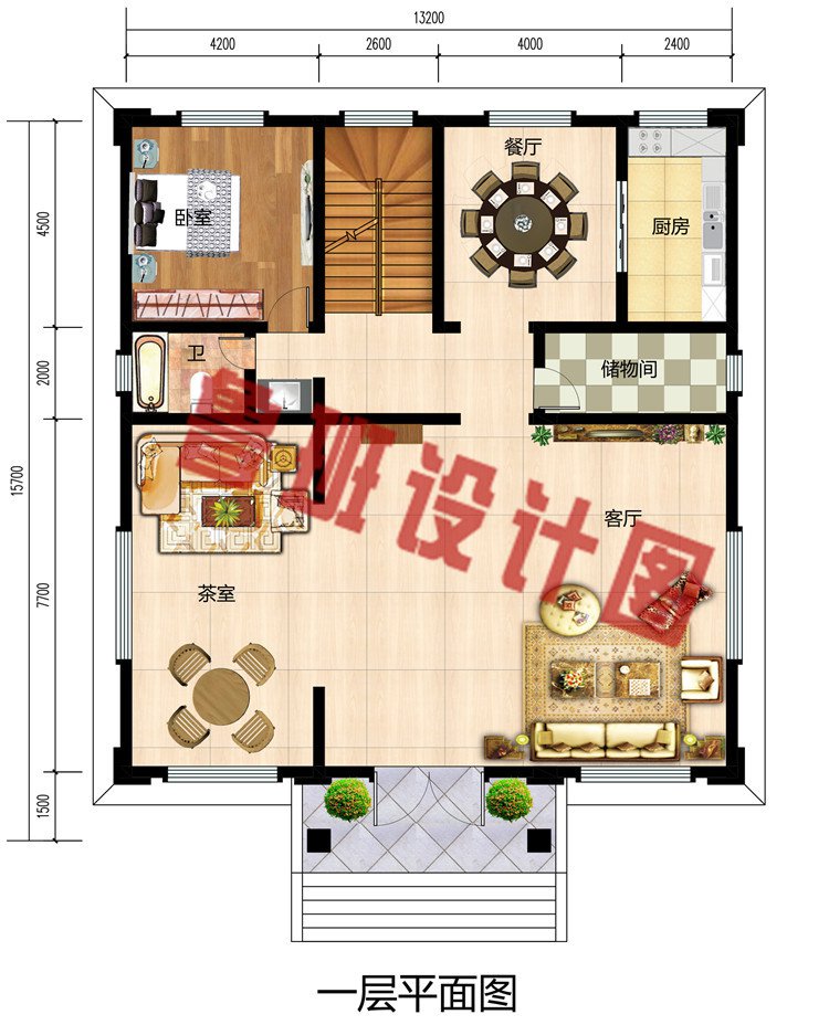 超大气新中式风格三层别墅豪宅设计图户型图，带地下室层