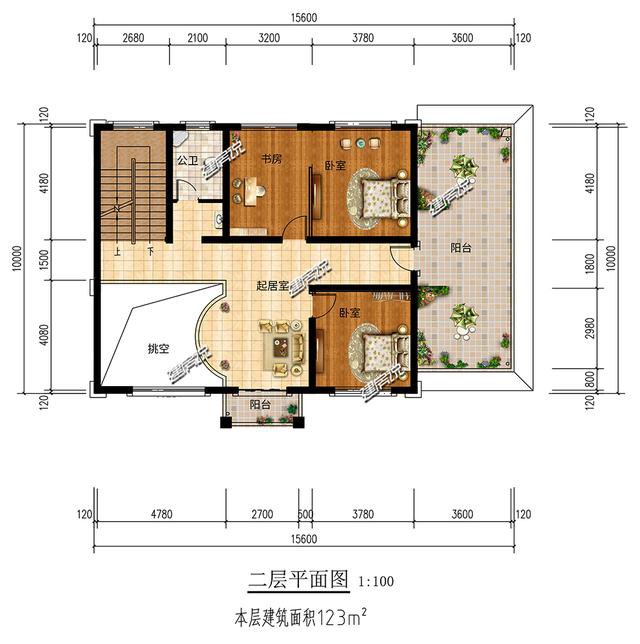 地摊摆的好，下面这22款占地120平的别墅，随你挑
