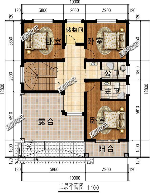地摊摆的好，下面这22款占地120平的别墅，随你挑