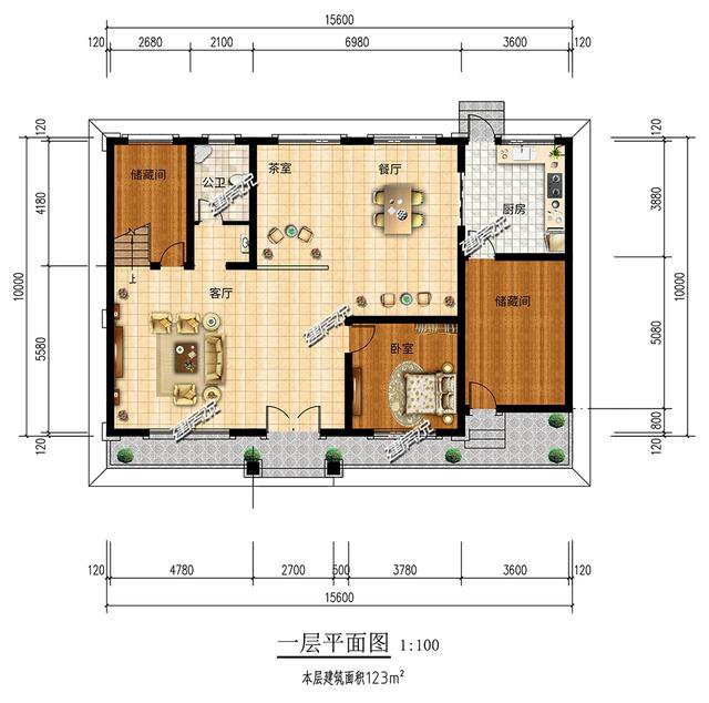 地摊摆的好，下面这22款占地120平的别墅，随你挑