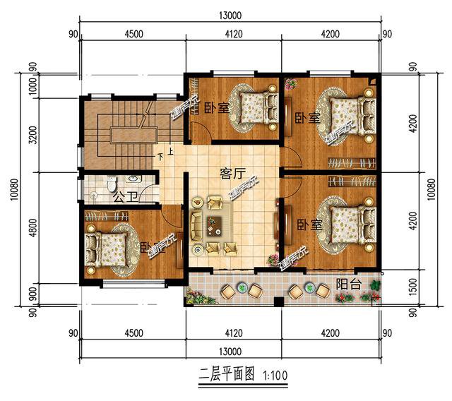 地摊摆的好，下面这22款占地120平的别墅，随你挑