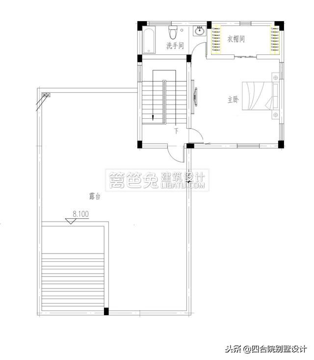 二层半现代风格农村自建房别墅设计图 新农村三层别墅外观效果图