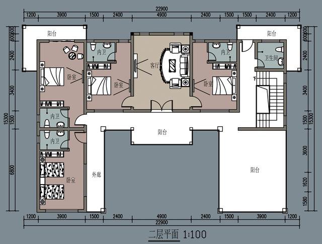 农村自建二层别墅，6室2厅，每个卧室都自带卫生间，真是太爽了