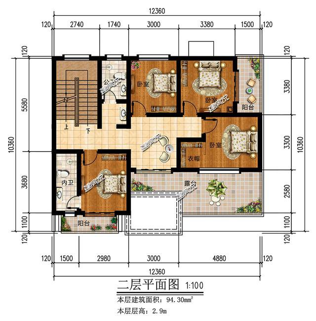 面宽12米，占地131平的网红爆款现代风别墅，33万建一栋