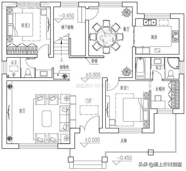 实拍丨河北廊坊二层别墅，240平14X11米，欧式风格，错落有致