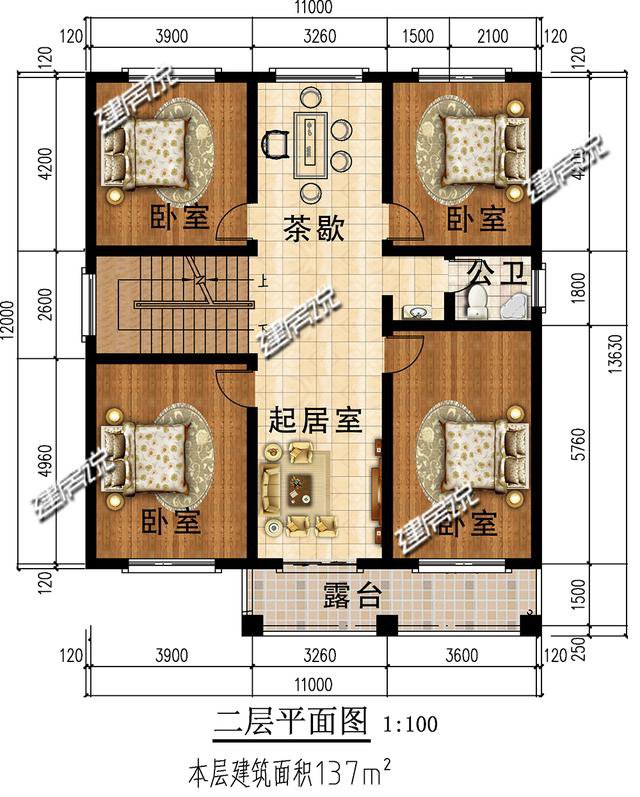 这栋面宽11米的别墅图纸，不点开看是你的错，看了不喜欢是我的错