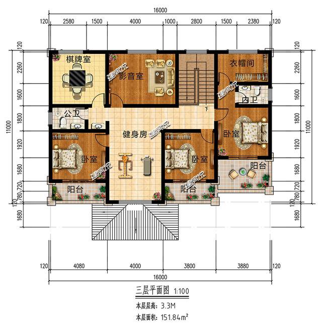 带影音室健身房的欧式别墅，带来住房新体验，生活新感官