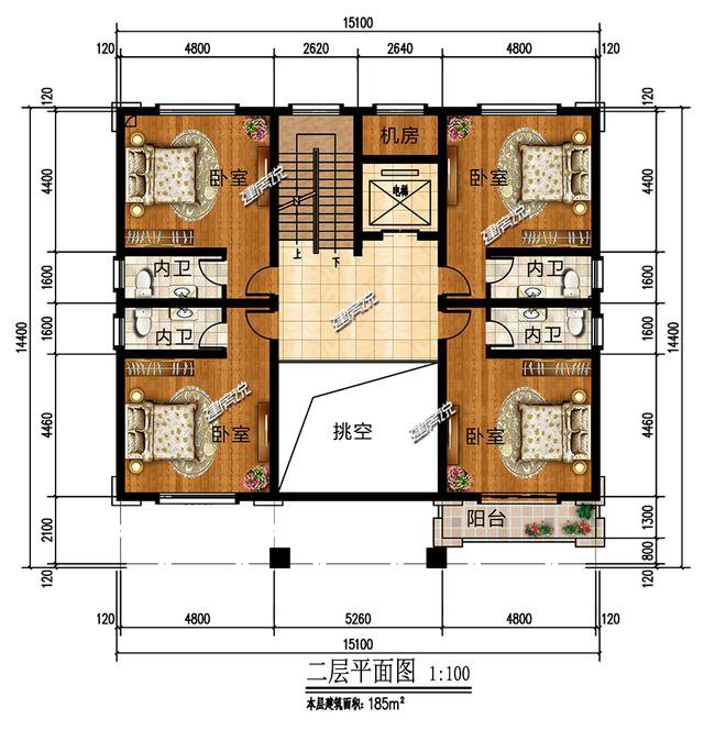 占地方正的新中式别墅，富丽堂皇，这才是有钱人住的房子