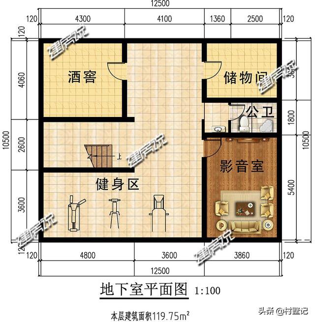 12×12米欧式别墅，小别墅也有大容量，盖在村里没人敢说你土