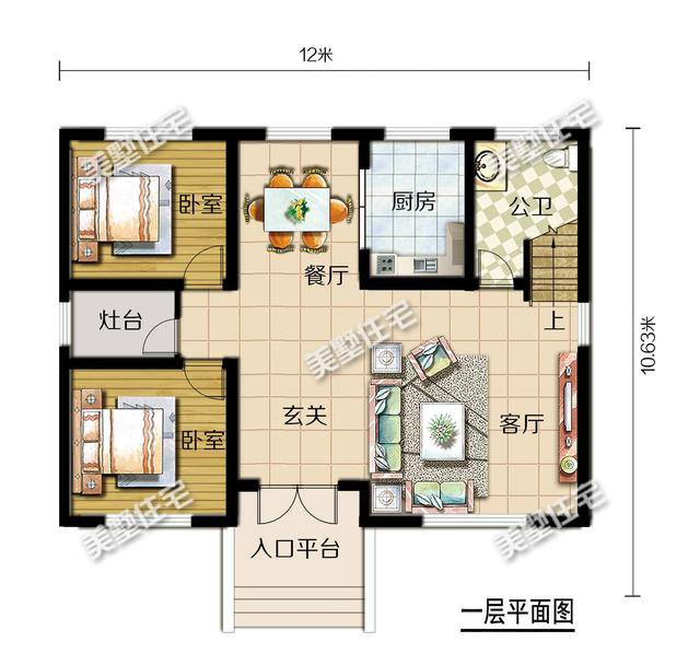 小面积这样建不会错，7栋占地120㎡二层别墅，每栋都是良心出品