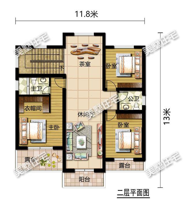 小面积这样建不会错，7栋占地120㎡二层别墅，每栋都是良心出品