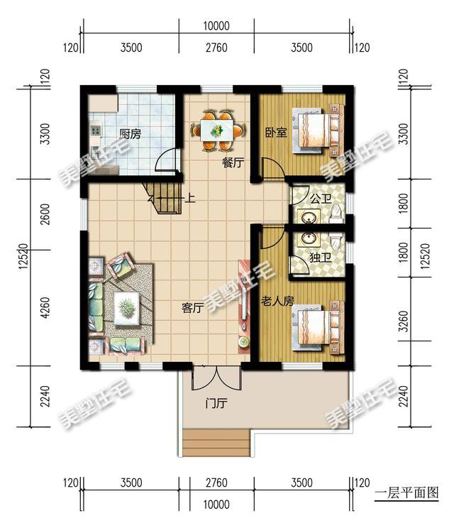 小面积这样建不会错，7栋占地120㎡二层别墅，每栋都是良心出品