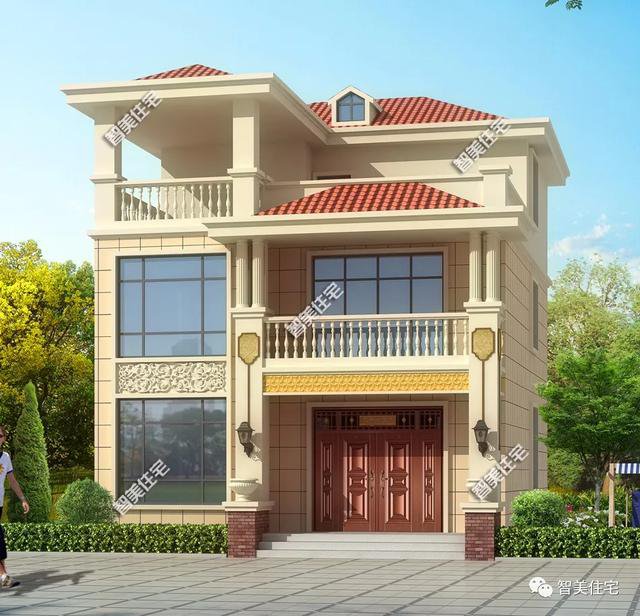 两栋宽9米多的农村自建别墅，南北通透，这种房子住起来舒爽