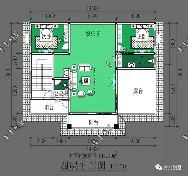 14.5×12米四层小别墅，时尚豪华，让人赏心悦目