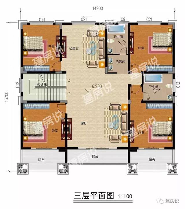 自建房想要漂亮又实用？推荐五款三层别墅，经济实用户型精美！