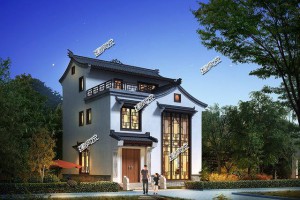 38万建中式别墅效果图，全村人都来找他要图纸，太赞了。