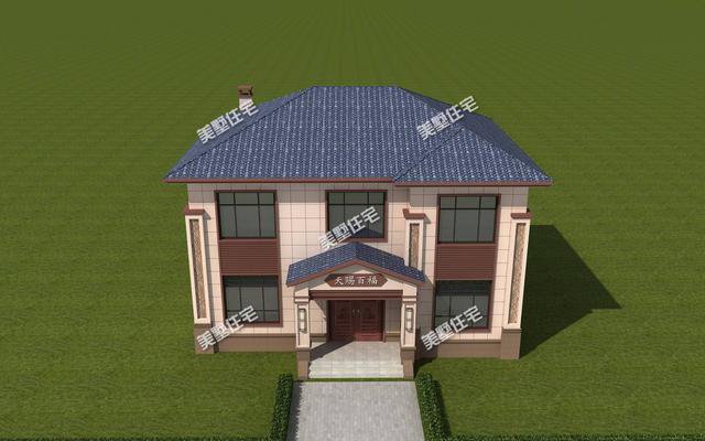 13x11米的二层新中式别墅，一家人居住刚刚好，有品位的人都喜欢