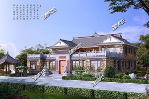 2层小院别墅设计效果图，回村建一栋，让人高兴的合不拢嘴。