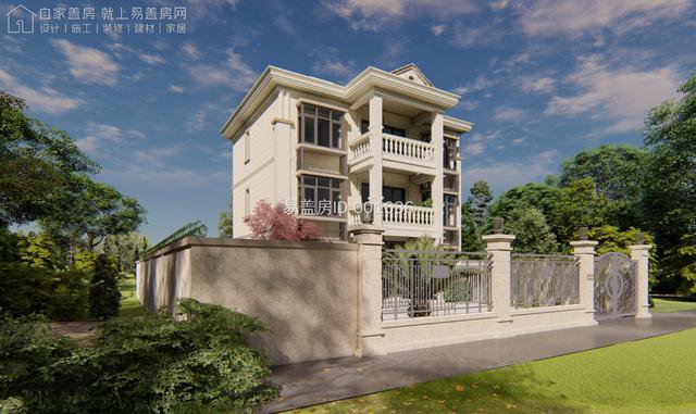 51万农村别墅小占地，浙江业主坐拥超大双庭院，欧式小院你喜欢吗
