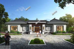 22万建中式庭院别墅方案，百万豪宅既视感。