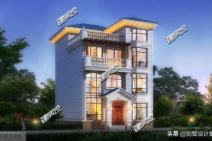 四层豪华欧式别墅图片，外型极美，建一栋在村里绝对拉风。