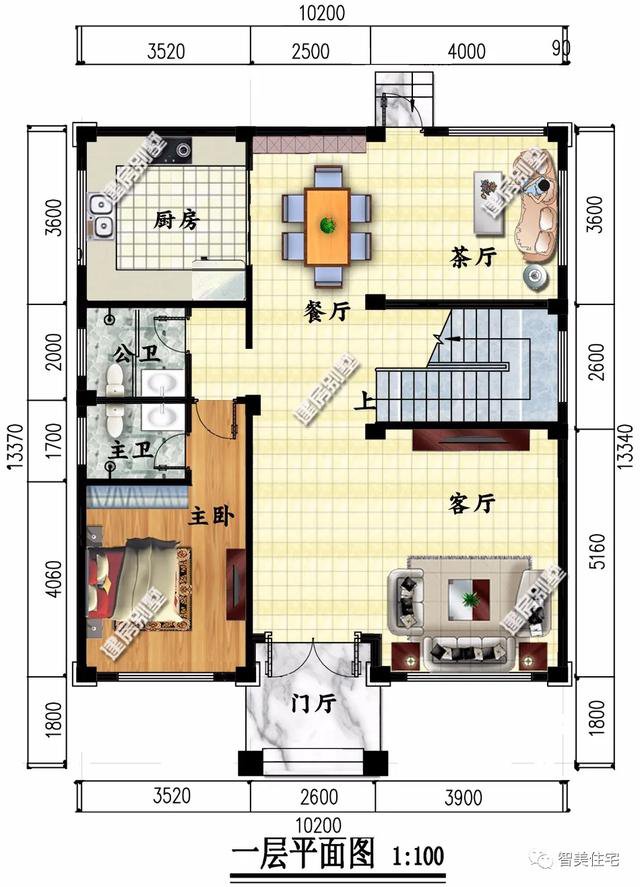 宽10米左右的两栋别墅，户型二客厅挑空，建一栋过更好生活