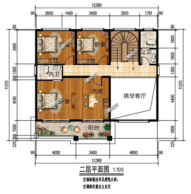 5款三层欧式别墅，农村建房主流户型，不要错过，收藏图纸不迷路