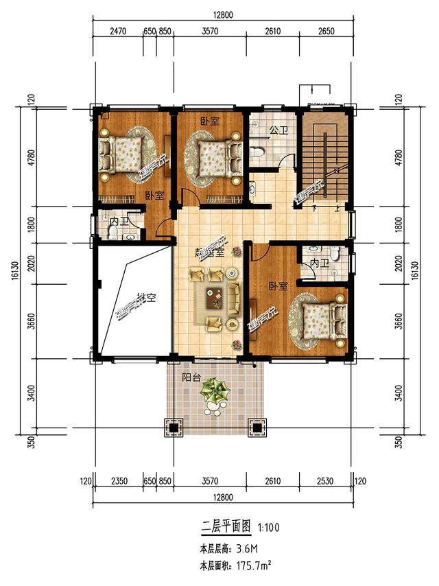 5款三层欧式别墅，农村建房主流户型，不要错过，收藏图纸不迷路