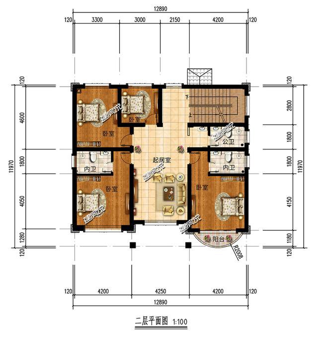 5款三层欧式别墅，农村建房主流户型，不要错过，收藏图纸不迷路