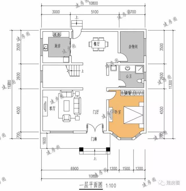 一款受众广泛10.8mX11.3m三层简欧风格别墅，建好后倍有面子