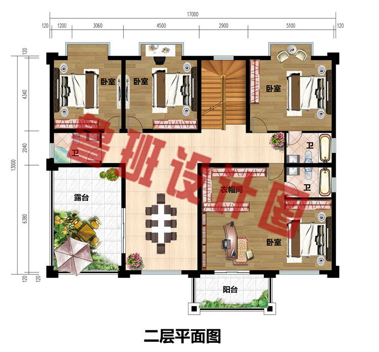 进深13米的两层欧式农村别墅设计图纸，带车库设计